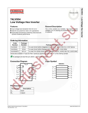 74LVX04M datasheet  